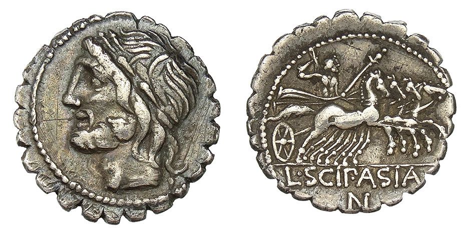 Cornelius Scipio Asiaticus na minci ve Státním berlínském muzeu. R.Saczewski CC BY SA PD old