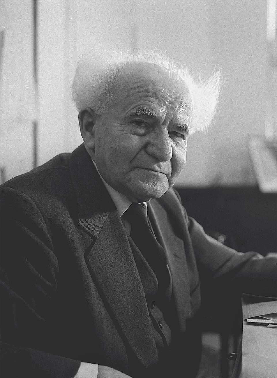 Fritz Cohen David Ben Gurion v roce 1960. Wikimedia Commons CC BY SA PD old