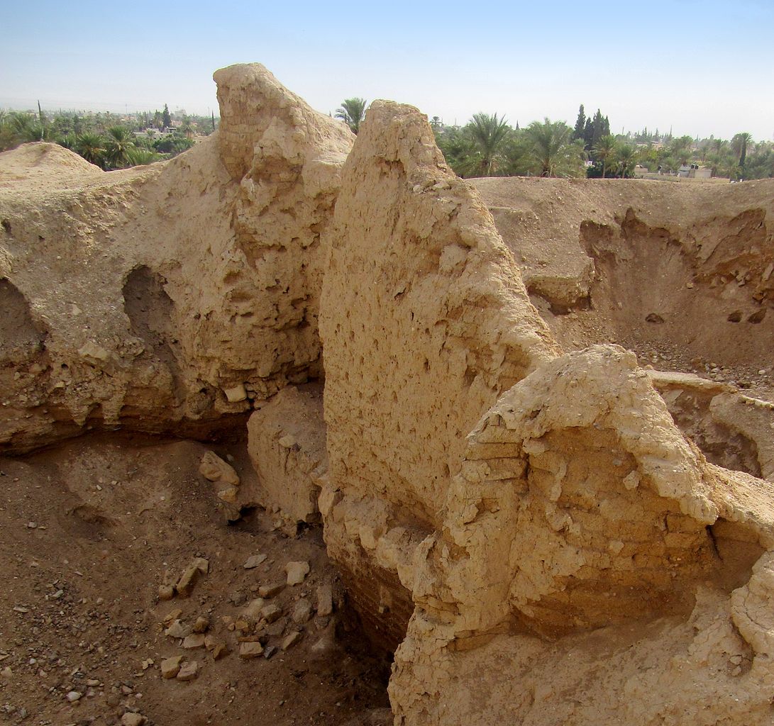 Jericho úsek severní hradební zdi která se nezřítila kde asi bydlela Rachab. T.Hayardeni CC BY SA PD 3.0