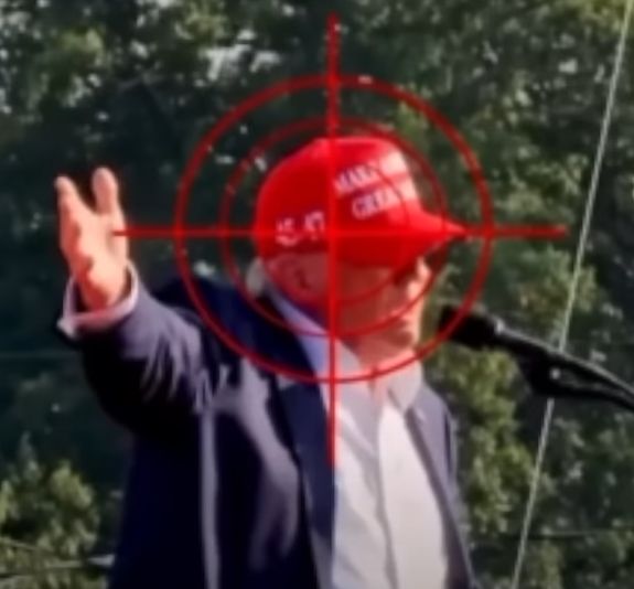 Trumpova hlava jako cíl time 1
